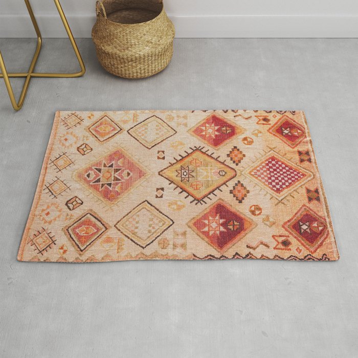 Traditional Oriental Desert Bohemian Moroccan Style  Rug Gallery Image 1