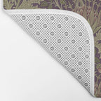 William Morris Artichoke Pimpernel Vintage Pattern Bath Mat Gallery Image 2