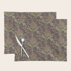 William Morris Artichoke Pimpernel Vintage Pattern Placemat Gallery Image 1