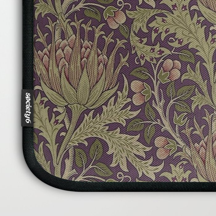 William Morris Artichoke Pimpernel Vintage Pattern Laptop Sleeve Gallery Image 3