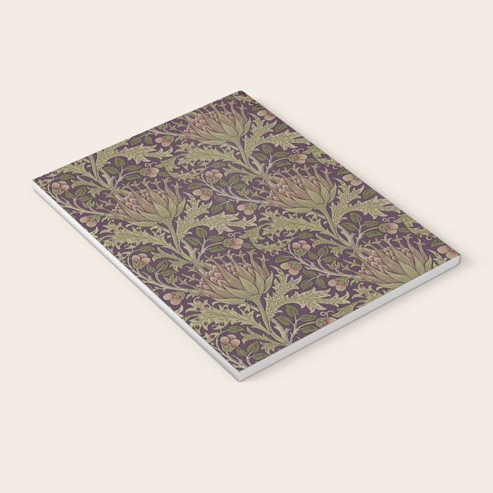 William Morris Artichoke Pimpernel Vintage Pattern Notebook Gallery Image 3