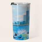 City on the Lake Travel Mug Gallery Image 3