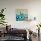 City on the Lake Wood Wall Art Gallery Image 2