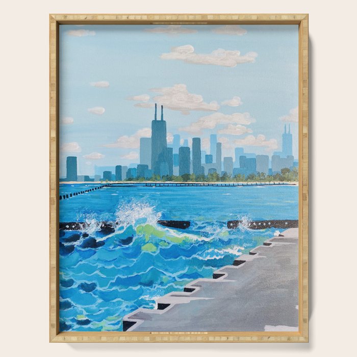 City on the Lake Serving Tray Gallery Image 1
