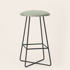 Textured Modern Liquid Swirl Abstract Pattern in Sage Stool Gallery Image 1