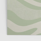 Textured Modern Liquid Swirl Abstract Pattern in Sage Poster Gallery Image 3