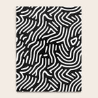 Black and white line art pattern Notebook Gallery Image 4