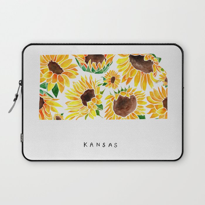 Kansas State Sunflowers Laptop Sleeve Gallery Image 1