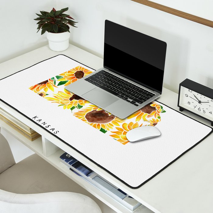 Kansas State Sunflowers Desk Mat Gallery Image 2