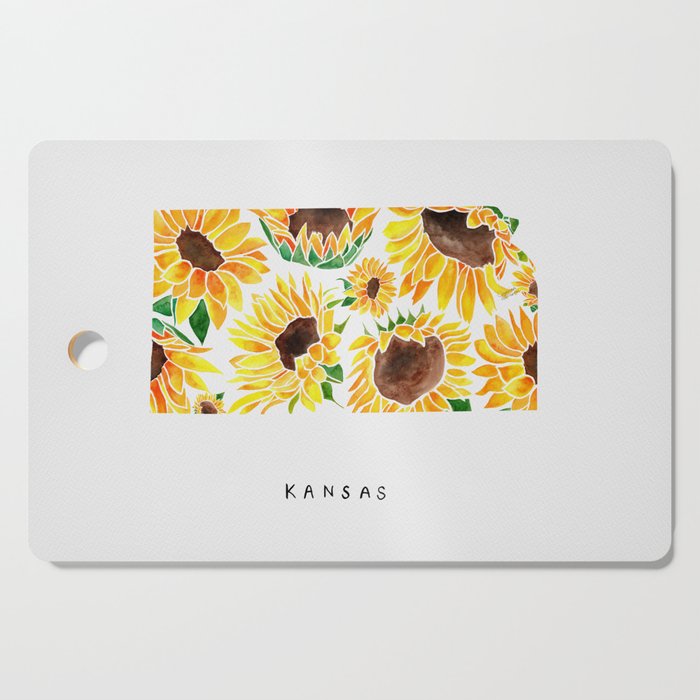 Kansas State Sunflowers Cutting Board Gallery Image 1