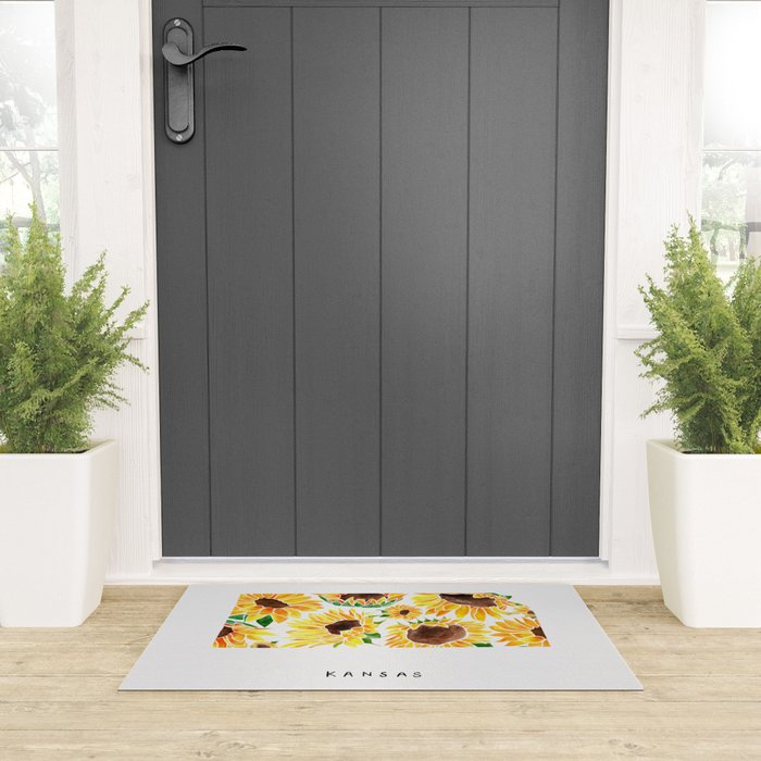 Kansas State Sunflowers Welcome Mat Gallery Image 3