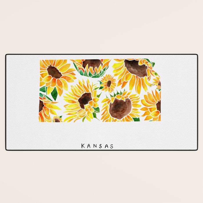 Kansas State Sunflowers Desk Mat Gallery Image 3