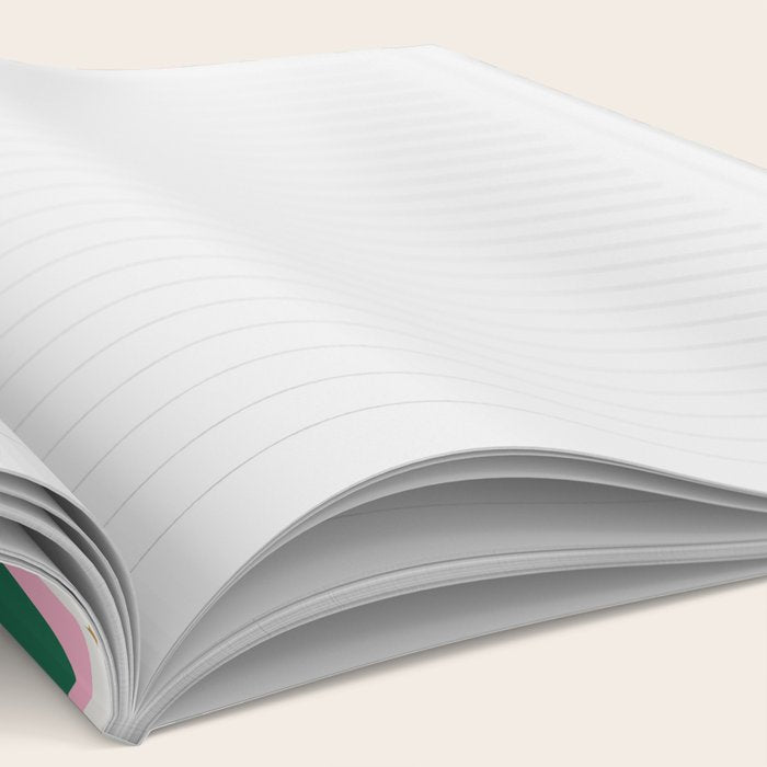 Retro Christmas Thermoses Red Pink and Green on White Notebook Gallery Image 2