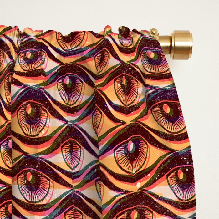 Hypnotized - vintage gold Window Curtain Gallery Image 2