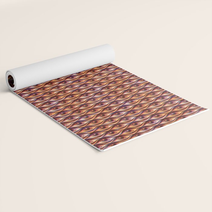 Hypnotized - vintage gold Yoga Mat Gallery Image 2