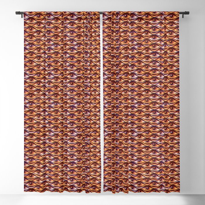 Hypnotized - vintage gold Window Curtain Gallery Image 1
