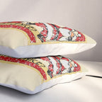 Naughty or Nice?, Vintage Santa Poster Pillow Sham Gallery Image 3