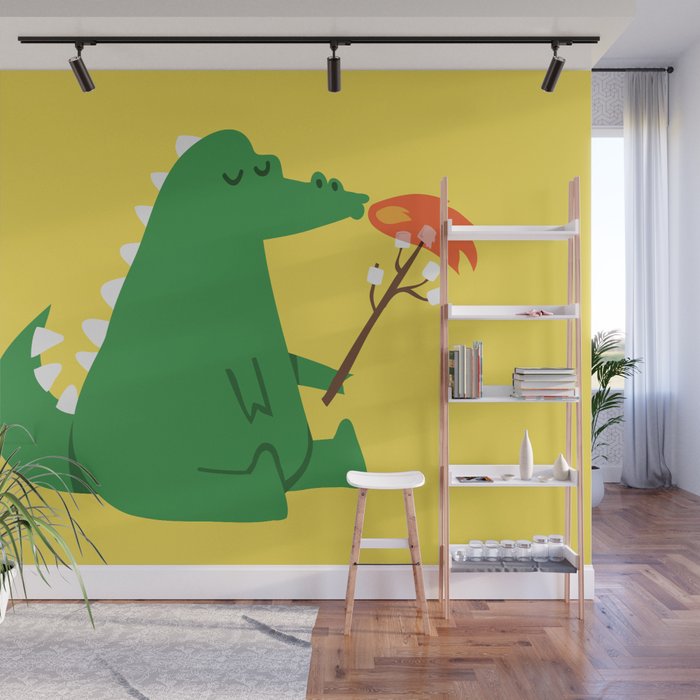 Dragon and Marshmallow Wall Mural Gallery Image 1