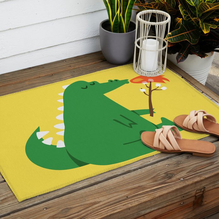 Dragon and Marshmallow Outdoor Rug Gallery Image 2