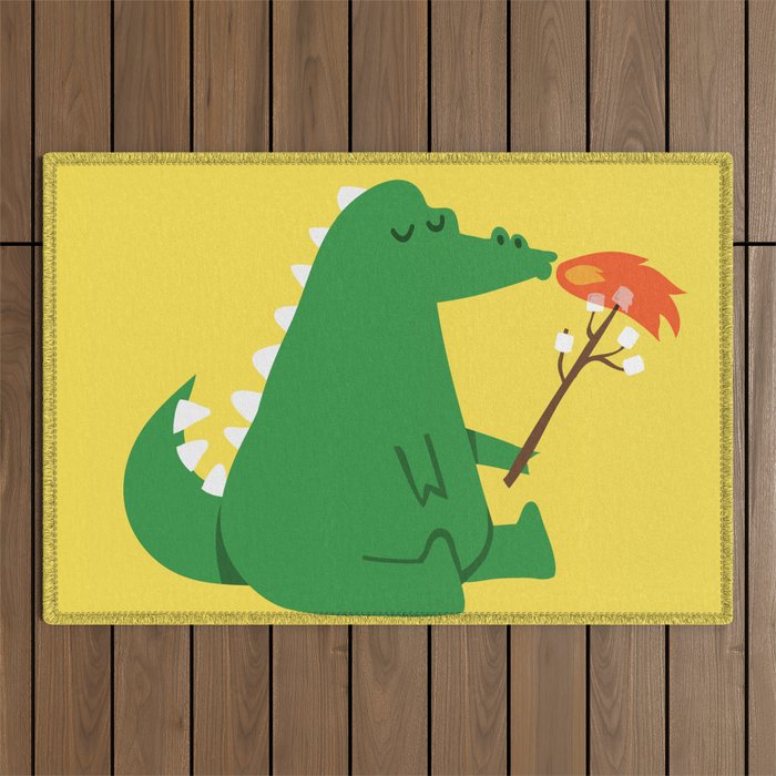 Dragon and Marshmallow Outdoor Rug Gallery Image 1
