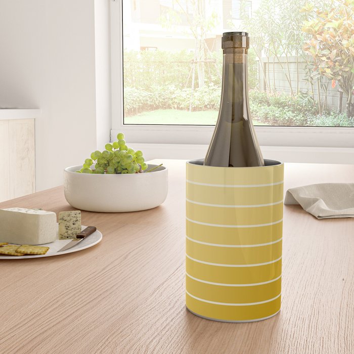 Gradient Arch XXV Gold Sunshine Mid Century Modern Rainbow Wine Chiller Gallery Image 4