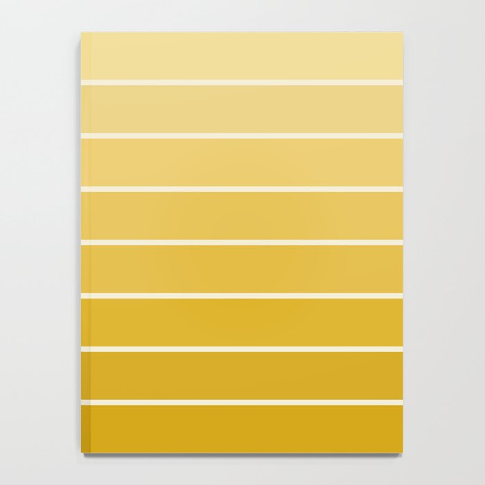 Gradient Arch XXV Gold Sunshine Mid Century Modern Rainbow Notebook Gallery Image 4