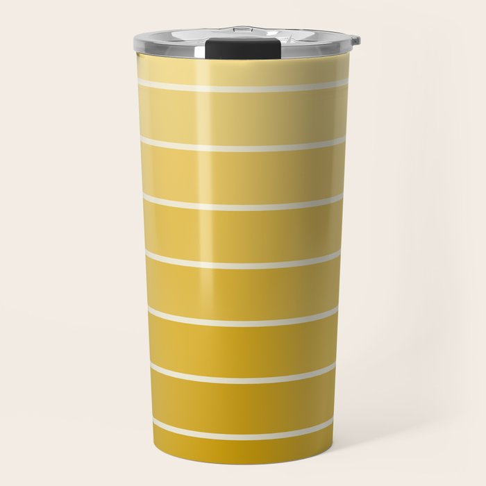 Gradient Arch XXV Gold Sunshine Mid Century Modern Rainbow Travel Mug Gallery Image 1