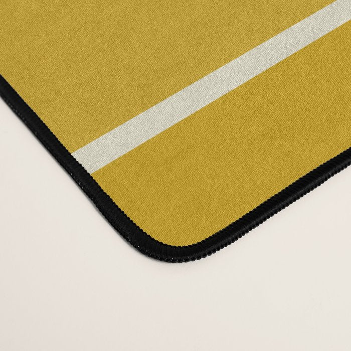 Gradient Arch XXV Gold Sunshine Mid Century Modern Rainbow Desk Mat Gallery Image 4