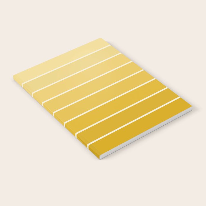 Gradient Arch XXV Gold Sunshine Mid Century Modern Rainbow Notebook Gallery Image 2