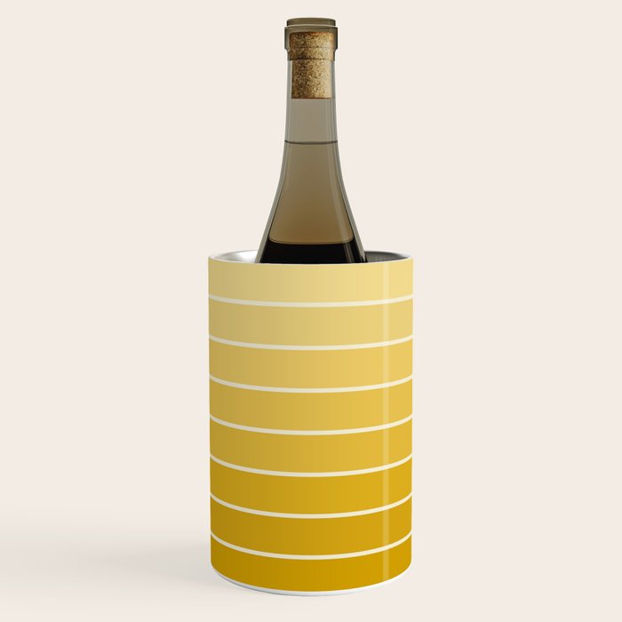 Gradient Arch XXV Gold Sunshine Mid Century Modern Rainbow Wine Chiller Gallery Image 1