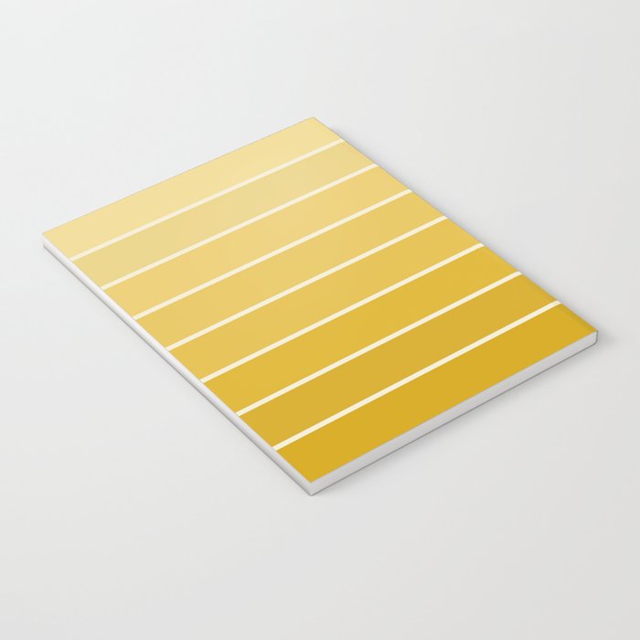Gradient Arch XXV Gold Sunshine Mid Century Modern Rainbow Notebook Gallery Image 3
