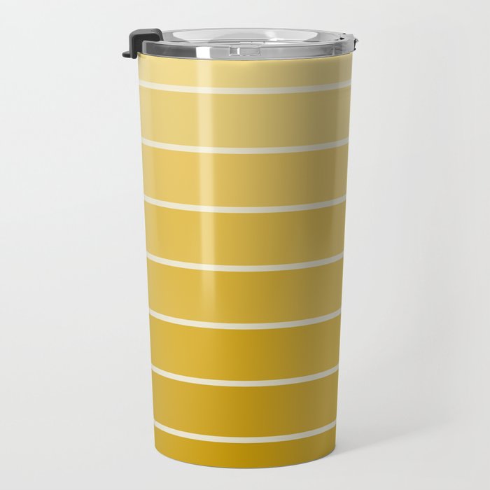Gradient Arch XXV Gold Sunshine Mid Century Modern Rainbow Travel Mug Gallery Image 3