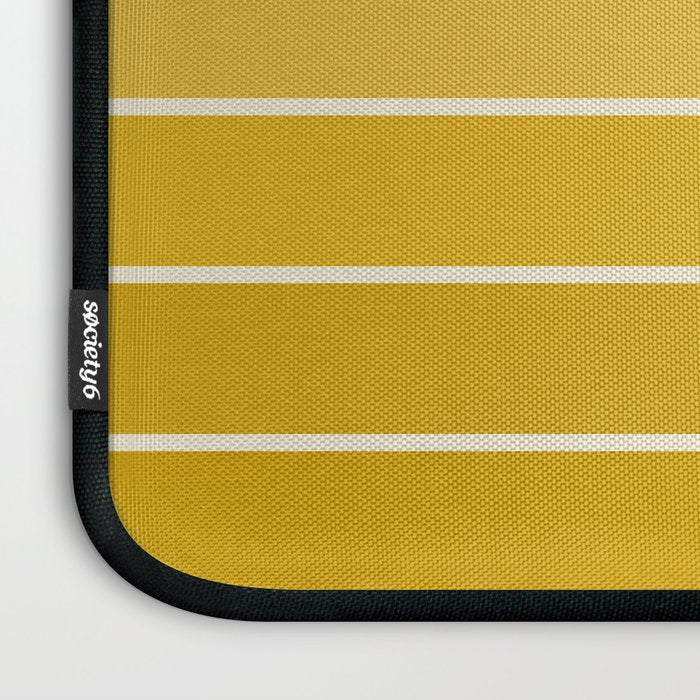 Gradient Arch XXV Gold Sunshine Mid Century Modern Rainbow Laptop Sleeve Gallery Image 3