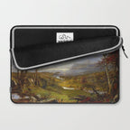 Autumn & Rays of Sun in the Hudson River Valley by Jasper Francis Cropsey Laptop Sleeve Gallery Image 2