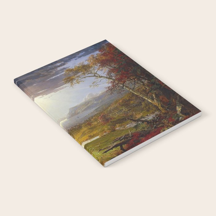 Autumn & Rays of Sun in the Hudson River Valley by Jasper Francis Cropsey Notebook Gallery Image 2