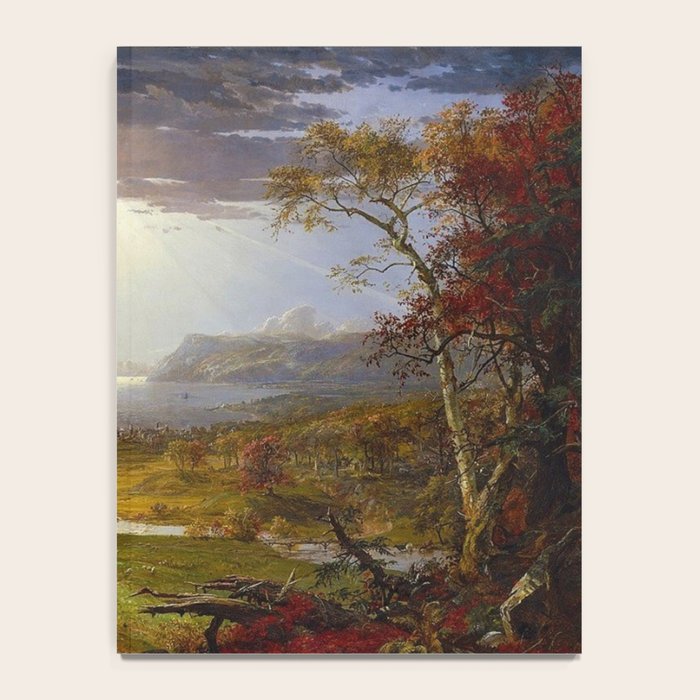 Autumn & Rays of Sun in the Hudson River Valley by Jasper Francis Cropsey Notebook Gallery Image 4