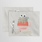 Sweet monster cupcake red Placemat Gallery Image 1
