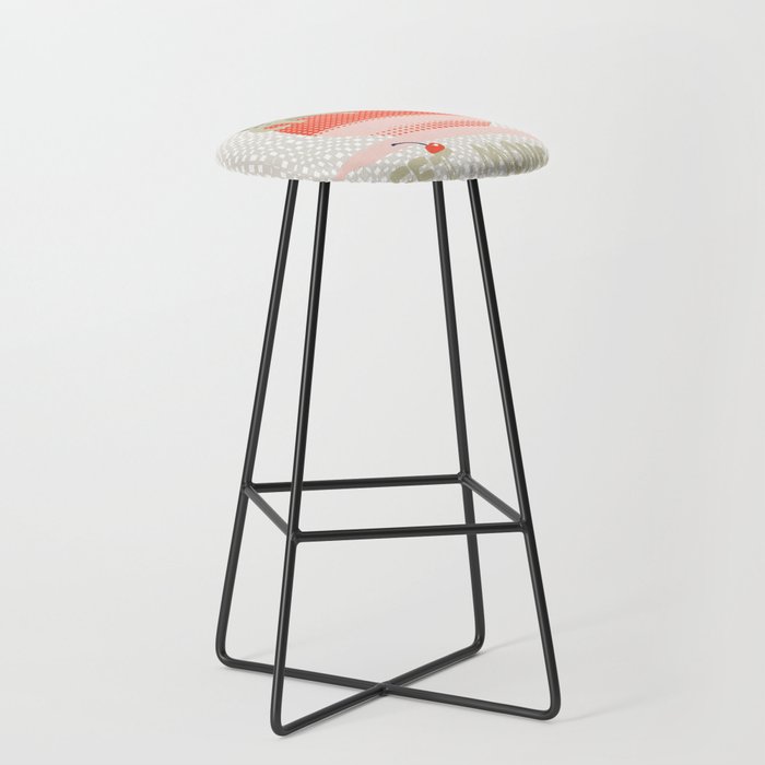 Sweet monster cupcake red Stool Gallery Image 1