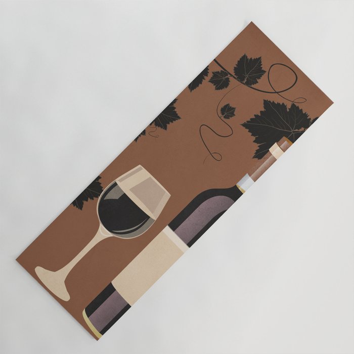 Black Wine 1 Yoga Mat Gallery Image 1