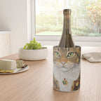 Gustav Klimt Style Tabby Cat with Diplomatic Immunity Wine Chiller Gallery Image 4