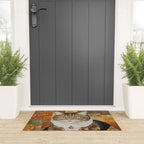 Gustav Klimt Style Tabby Cat with Diplomatic Immunity Welcome Mat Gallery Image 3