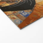 Gustav Klimt Style Tabby Cat with Diplomatic Immunity Welcome Mat Gallery Image 2