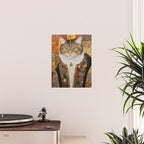 Gustav Klimt Style Tabby Cat with Diplomatic Immunity Poster Gallery Image 2