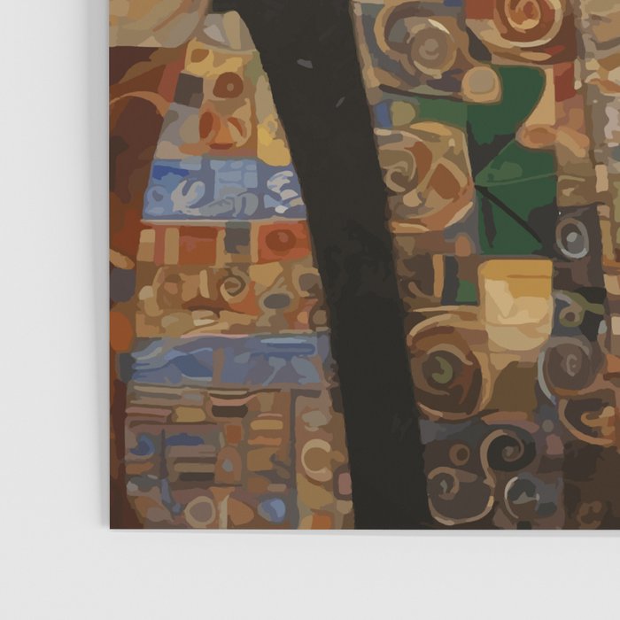 Gustav Klimt Style Tabby Cat with Diplomatic Immunity Poster Gallery Image 3