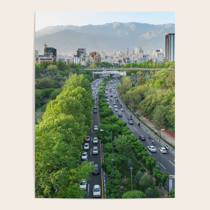 Tehran City View and Modarres Highway Poster Gallery Image 1