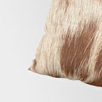 Brown Cowhide, Cow Skin Print Pattern Modern Cowhide Faux Leather Pillow Sham Gallery Image 4
