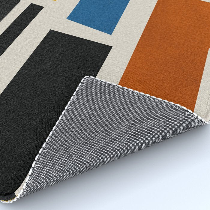 Mid Century Primary Colors Composition 2 Rug Gallery Image 4