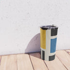 Mid Century Primary Colors Composition 2 Travel Mug Gallery Image 4