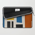 Mid Century Primary Colors Composition 2 Laptop Sleeve Gallery Image 2