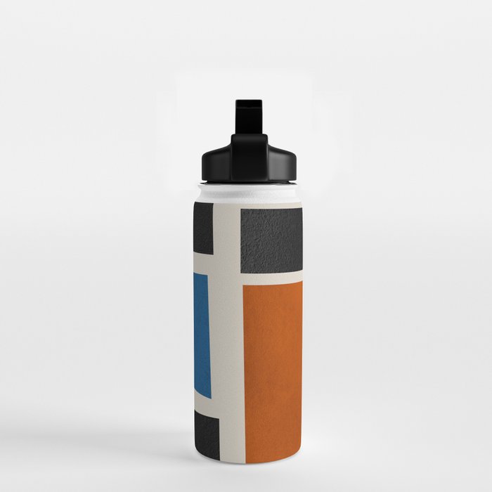 Mid Century Primary Colors Composition 2 Water Bottle Gallery Image 2